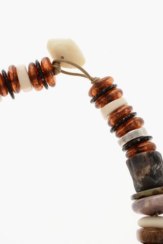 Collana Multicolore con Maxi Pietra a Pendente