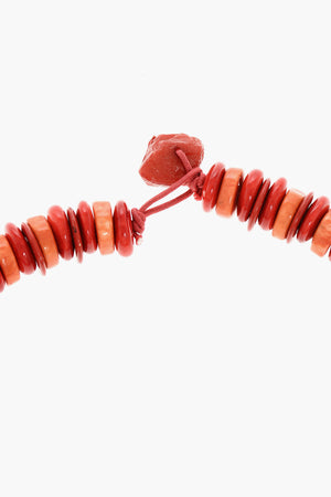 Multicolour Necklace With Maxi Stone Pendant