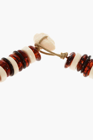 Multicolored Necklace with Maxi Pendant Stone