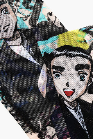 Printed Mesh Muffs