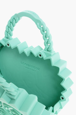 Heart Shaped ABS Hand Bag with 3D Printing