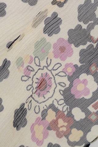 Floral-Motif Silk Pocket Square
