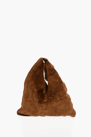 Mini Borsa Tote In Suede a Tinta Unita