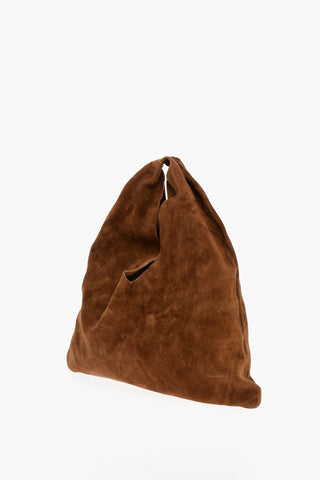 Mini Borsa Tote In Suede a Tinta Unita