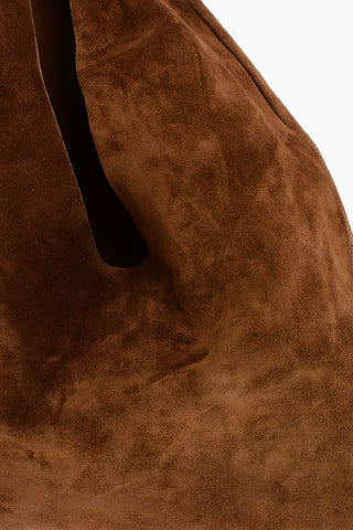 Mini Borsa Tote In Suede a Tinta Unita