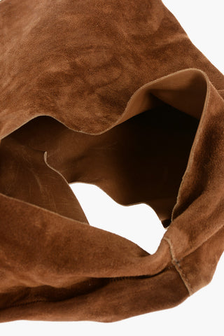 Mini Borsa Tote In Suede a Tinta Unita