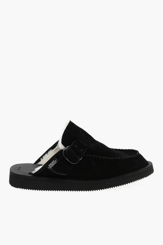 스웨이드 패딩 클로그