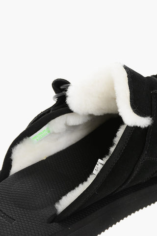 스웨이드 패딩 클로그