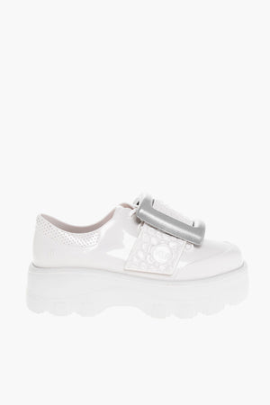 MELISSA Scarpe Derby KICK OFF In Pvc con Maxi Fibbia Frontale 6cm