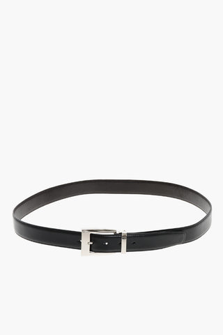 Cintura In Pelle Reversibile 35mm