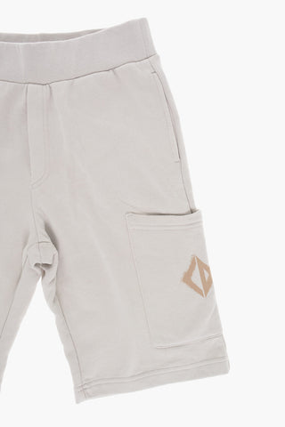 Cotton Jogger Shorts with Elastic Waist