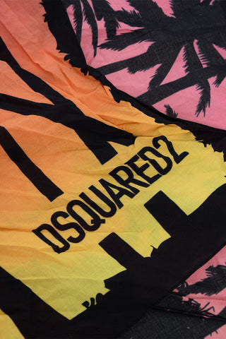 Bedruckter Baumwollfoulard mit Farbverlaufseffekt