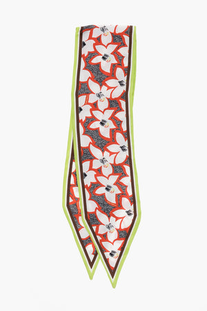 Seidenfoulard mit Blumenmuster