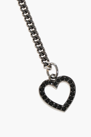 Layered Metal Necklace with Charms