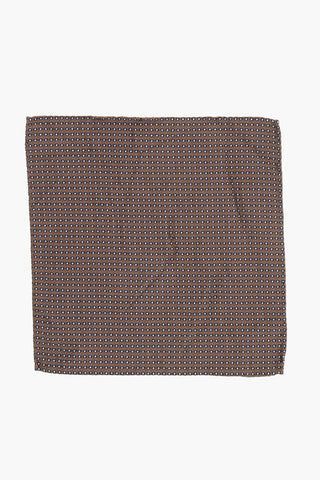Silk and Cotton Pocket Square with Polka Dots