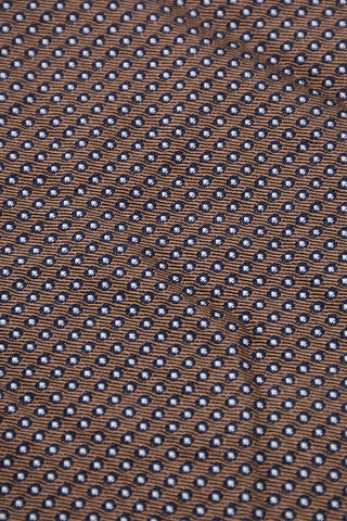Silk and Cotton Pocket Square with Polka Dots