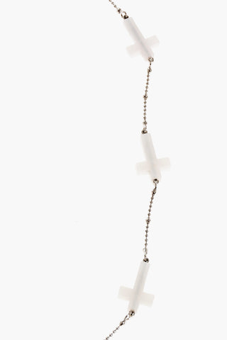 Metal Necklace with Crosses