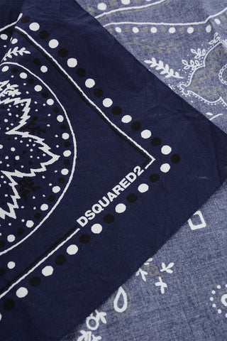 Paisley Motif Two-Tone Foulard
