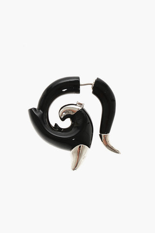 Resin and Metal Single Earring FLAMES
