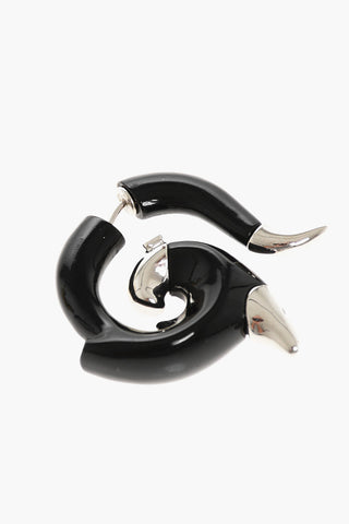 Resin and Metal Single Earring FLAMES