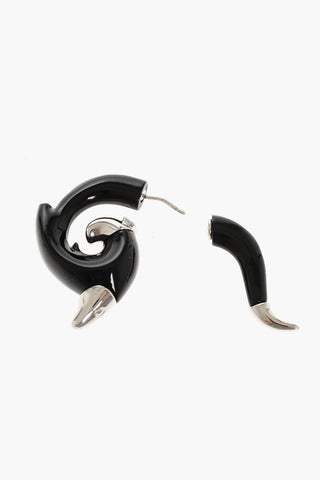 Resin and Metal Single Earring FLAMES