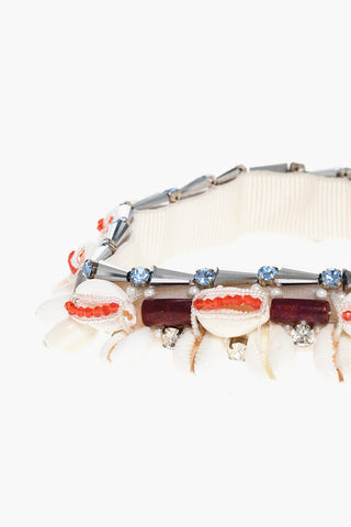 Collana Choker Impreziosita da Conchiglie e Strass