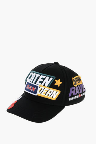 Cotton Gabardine Cap with Patches