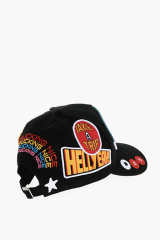 Cotton Gabardine Cap with Patches