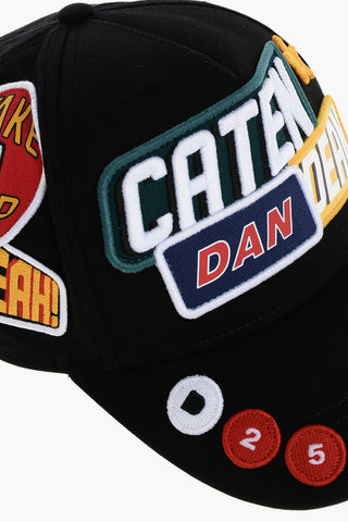 Cotton Gabardine Cap with Patches