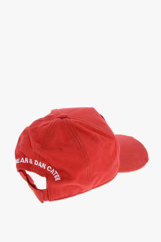 Cappello Baseball TWINS DISQUARED in Tinta Unita con Dettaglio Ricamato