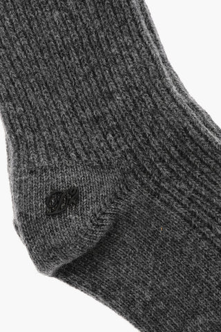 Calzini Lunghi a Coste con Monogram