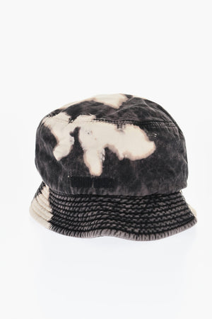 Cappello Bucket In Cotone Effetto Acid Wash