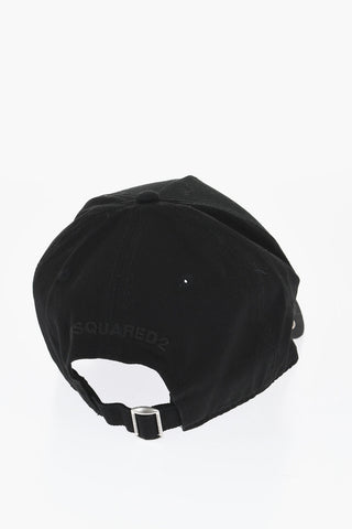Cappello da Baseball ICON In Gabardina di Cotone con Dettaglio in Metallo
