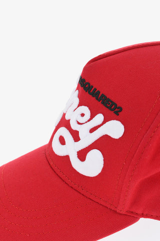 Vintage-Effect Baseball Cap with Raised Embroidery