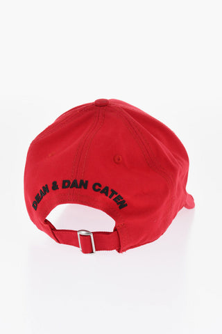 Vintage-Effect Baseball Cap with Raised Embroidery