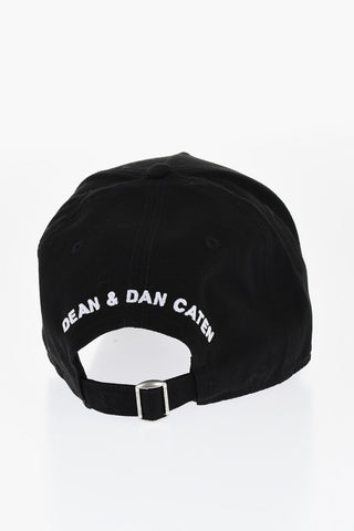 Vintage-Effect Baseball Cap with Chain Logo