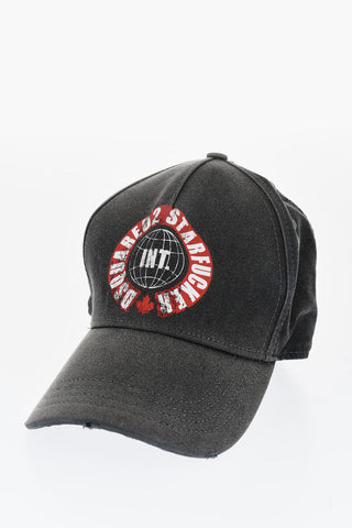 Vintage-Effect Cotton Baseball Cap