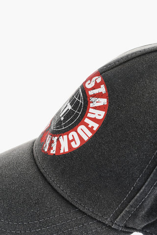 Vintage-Effect Cotton Baseball Cap