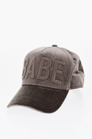 Velvet Cap with Tone on Tone Embroidery
