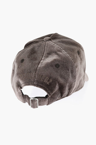Velvet Cap with Tone on Tone Embroidery