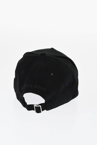 Cappello Da Baseball in Cotone con Logo Charm