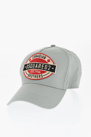Cappello da Baseball in Garbardina con Ricamo Patch