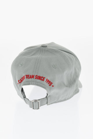 Cappello da Baseball in Garbardina con Ricamo Patch