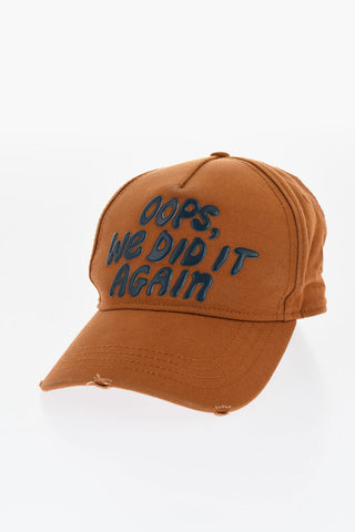 Baseballcap Aus Baumwolle Mit Relief-Detail