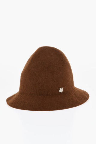 Rabbit Felt Bucket Hat with Metal Tag
