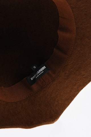 Rabbit Felt Bucket Hat with Metal Tag