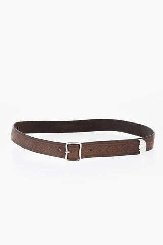 Engraved Leather Belt 35mm