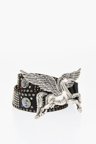Studded Leather Belt 50mm