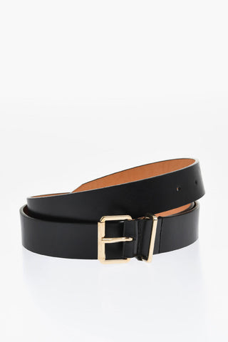 Solid Color Leather Belt 30mm