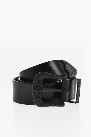 Solid Color Leather Belt 40mm